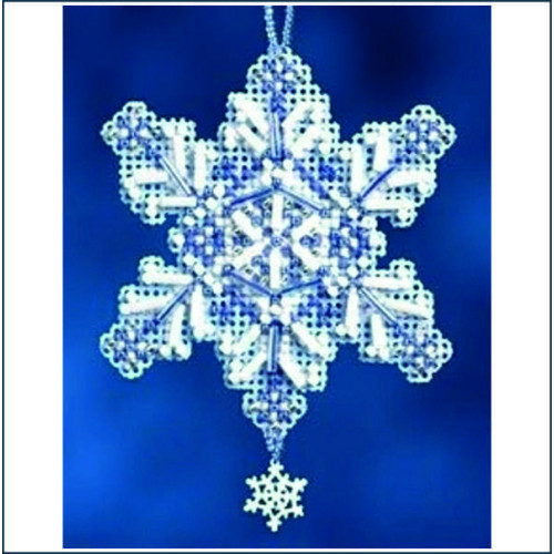 Mill Hill Charmed Ornaments  - Sapphire Snow Crystal